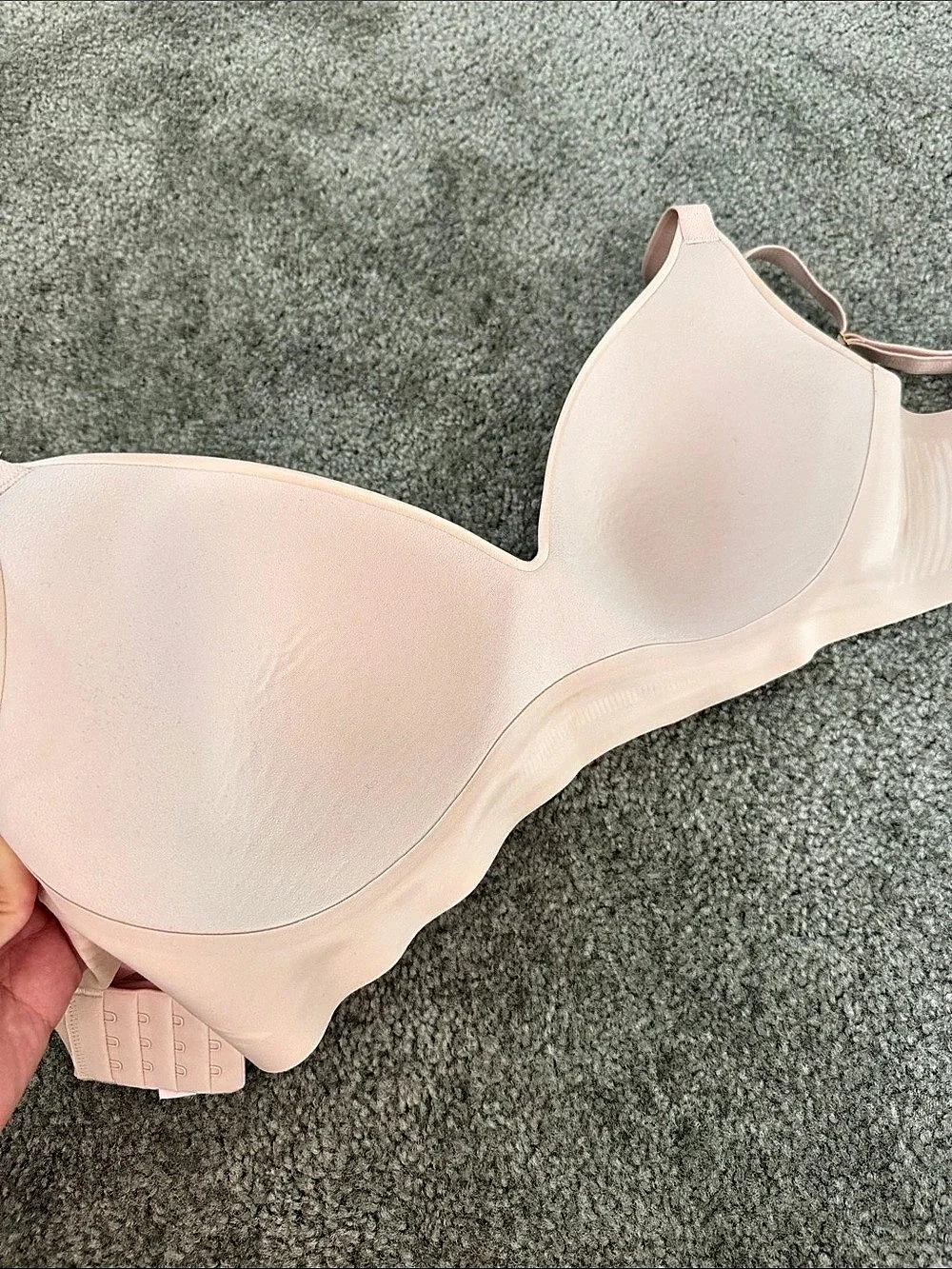 Victoria's Secret Lightly Lined Smooth Wireless Bra Pink M-DD/E Like New